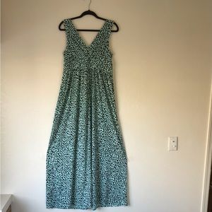 torrid turquoise leopard print maxi dress